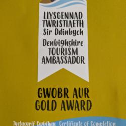 Gold tourism ambassador award