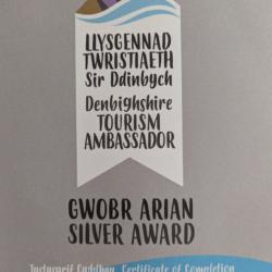 Silver award denbighshire tourism ambassador