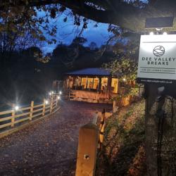 Valley view lodge at night